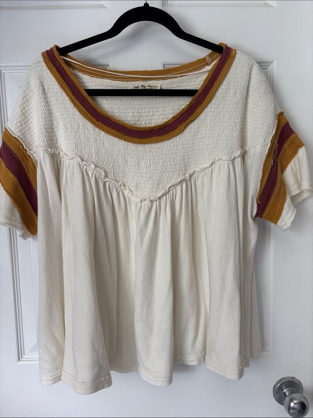 We The Free MVP Tee with Mustard and Mauve Trim